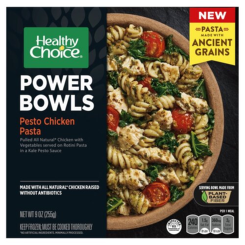 Healthy Choice Pesto Chicken Pasta Protein Bowls, 9 oz