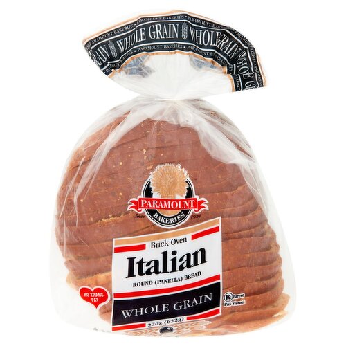 Paramount Bakeries Brick Oven Whole Grain Italian Round Panella Bread, 22 oz