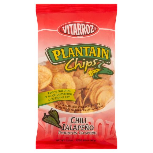 Vitarroz Chili Jalapeño Plantain Chips, 3.5 oz