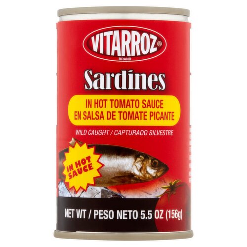 Vitarroz Sardines in Hot Tomato Sauce, 5.5 oz