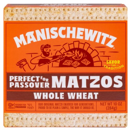 Manischewitz Whole Wheat Matzos, 10 oz