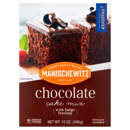 Manischewitz Chocolate Cake Mix with Fudge Frosting, 12 oz