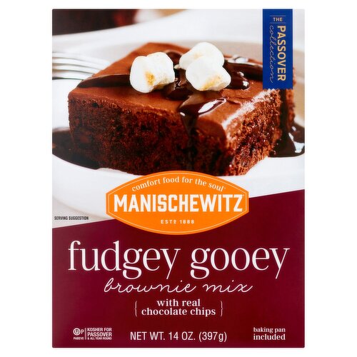 Manischewitz Fudgey Gooey Brownie Mix, 14 oz