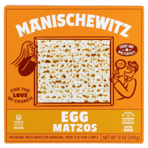 Manischewitz Egg Matzos, 12 oz