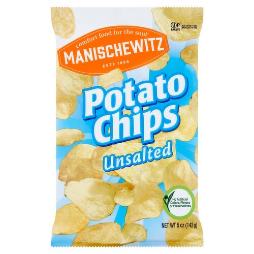 Manischewitz Unsalted Potato Chips, 5 oz