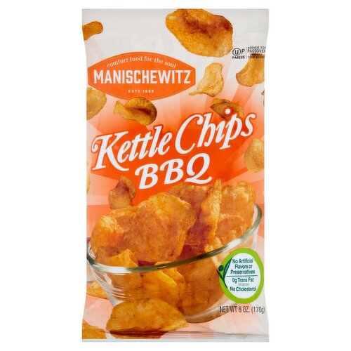 Manischewitz BBQ Kettle Chips, 6 oz