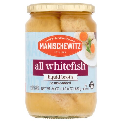 Manischewitz All Whitefish Liquid Broth, 6 count, 24 oz