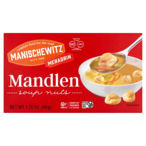 Manischewitz Mehadrin Mandlen Soup Nuts, 1.75 oz