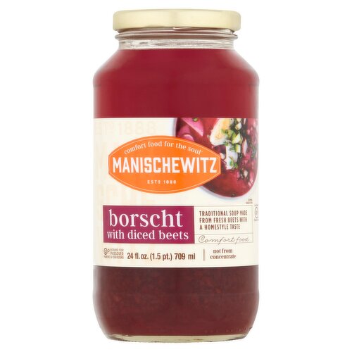 Manischewitz Borscht with Diced Beets, 24 fl oz