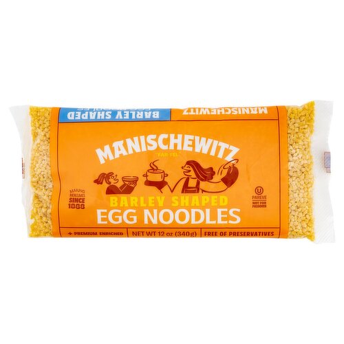 Manischewitz Barley Shaped Egg Noodles, 12 oz