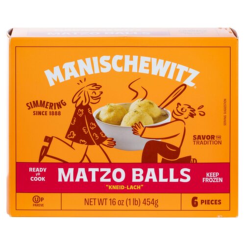 Manischewitz "Kneid-Lach" Matzo Balls, 6 count, 16 oz