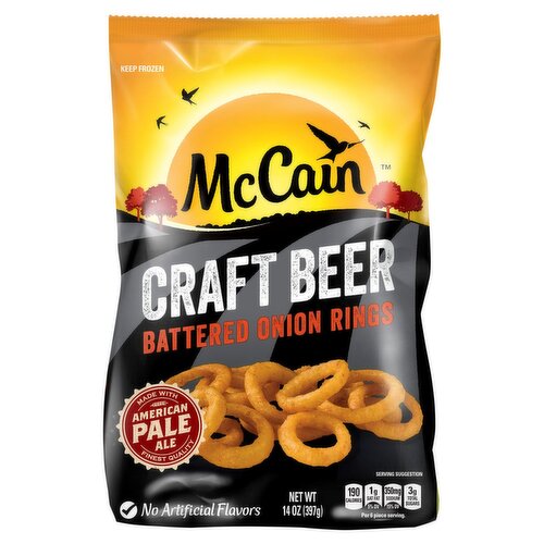 McCain Craft Beer Battered Fried Onion Rings, 14 oz