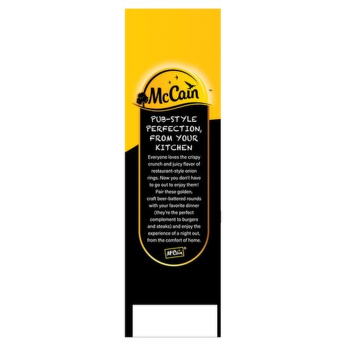 McCain Craft Beer Battered Fried Onion Rings, 14 oz
