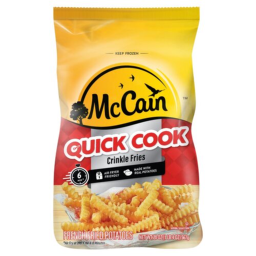 McCain Quick Cook Crinkle Cut French Fried Potatoes, 20 oz