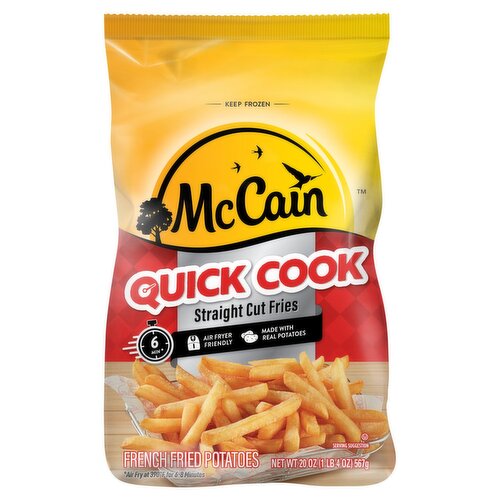 McCain Quick Cook Straight Cut French Fried Potatoes, 20 oz