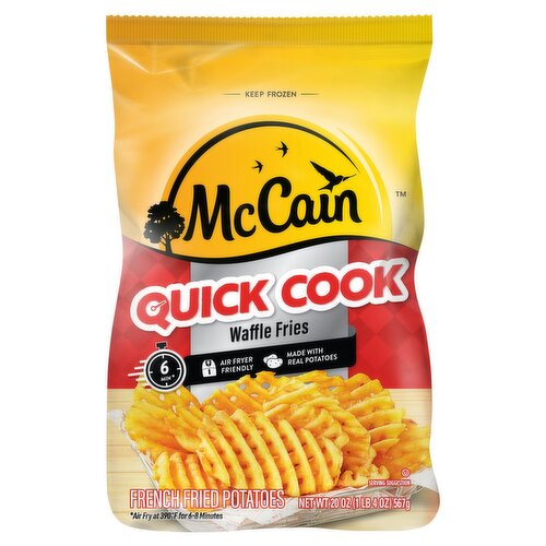 McCain Quick Cook Waffle Cut French Fried Potatoes, 20 oz