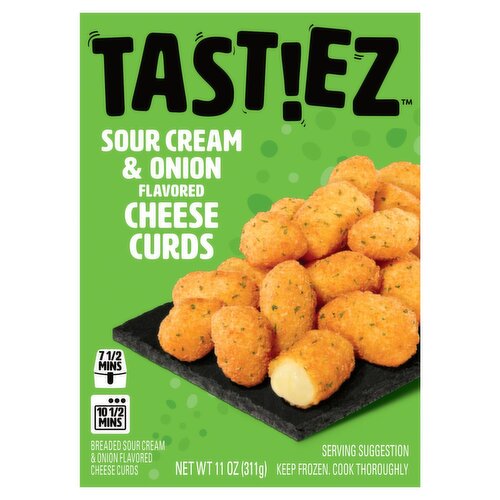 TAST!EZ Sour Cream & Onion Flavored Cheese Curds, 11 oz
