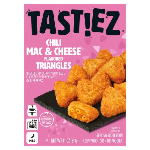 TAST!EZ Chili Mac & Cheese Flavored Triangles, 11 oz