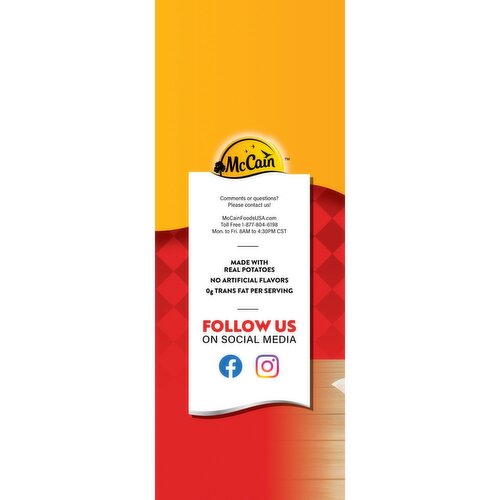 McCain Quick Cook Crinkle Fries French Fried Potatoes, 26 oz