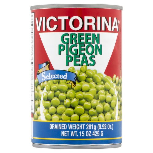 Victorina Selected Green Pigeon Peas, 15 oz