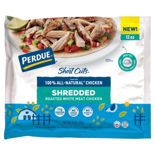 Perdue Short Cuts Shredded Roasted White Meat Chicken, 12 oz