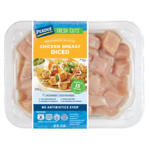 Perdue Fresh Cuts Diced Chicken Breast, 1.25 lbs