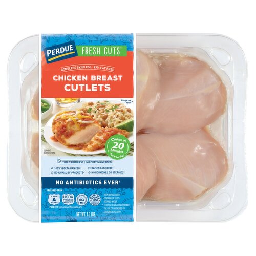 Perdue Fresh Cuts Chicken Breast Cutlets, 1.5 lbs