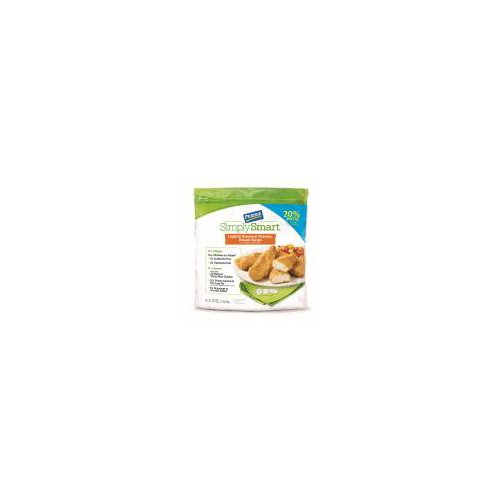 Perdue Simply Smart Organics Lightly Breaded Chicken Breast Strips with Rib Meat, 24 oz