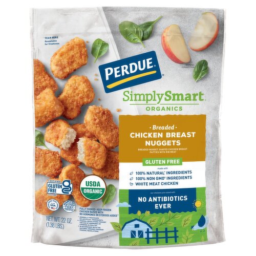 Perdue Simply Smart Organics Breaded Chicken Breast Nuggets, 22 oz