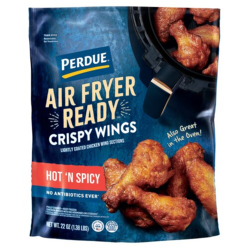 Perdue Air Fryer Ready Hot 'N Spicy Crispy Chicken Wings, 22 oz