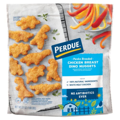 Perdue Panko Breaded Chicken Breast Dino Nuggets, 27 oz