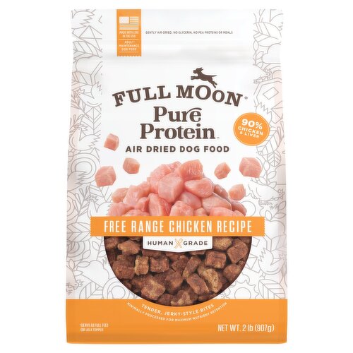 Full Moon Pure Protein Free Range Chicken Recipe Air Dried Adult Maintenance Dog Food, 2 lb