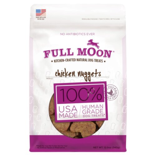 Full Moon Chicken Nuggets Kitchen-Crafted Natural Dog Treats, 12.0 oz