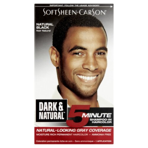 Softsheen-Carson Dark & Natural Natural Black 5 Minute Shampoo-In Haircolor, 1 application