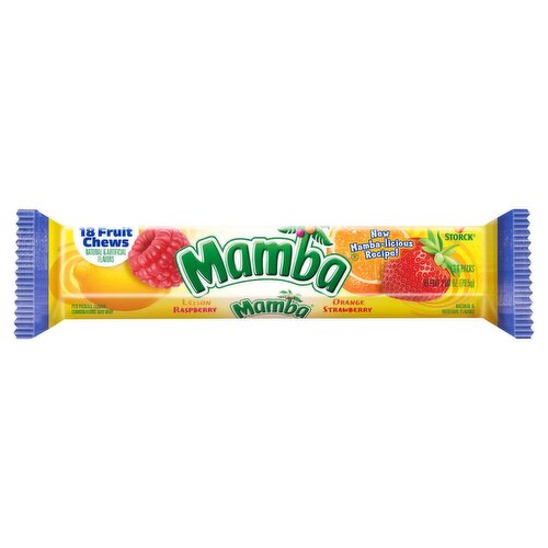 Mamba Fruit Chews Candy, 18 Pieces