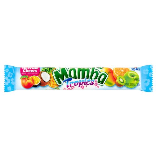 Storck Mamba Tropics Fruit Chews, 18 count, 2.80 oz