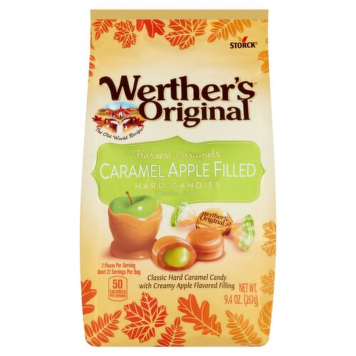 Storck Werther's Original Harvest Caramels Apple Filled Hard Candies, 9.4 oz