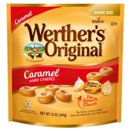 Storck Werther's Original Caramel Hard Candies Share Size, 12 oz