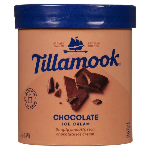 Tillamook Chocolate Ice Cream, 1.5 qt