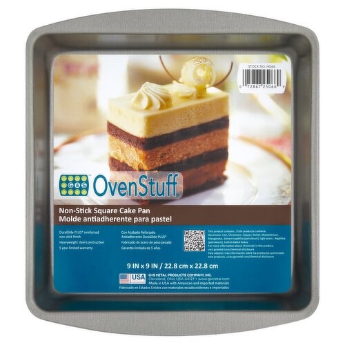 G & S OvenStuff Non-Stick Square Cake Pan