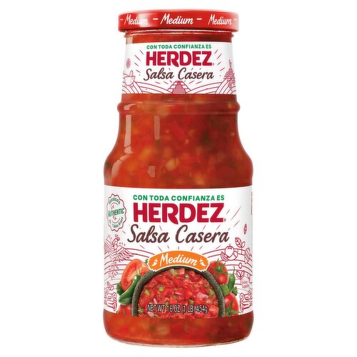 Herdez Medium Salsa Casera, 16 oz