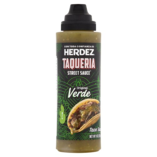 Herdez Taqueria Street Sauce Original Verde Mild Taco Sauce, 9 oz