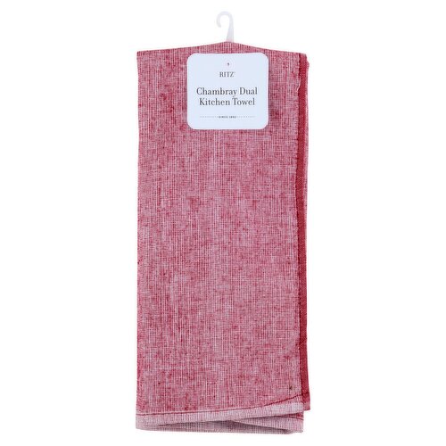 Ritz Paprika Chambray Dual Kitchen Towel