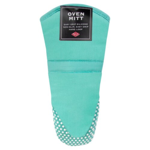 Ritz Silicone Dot Oven Mitt Teal