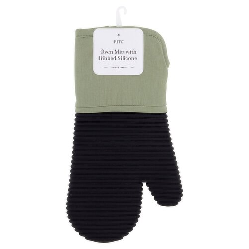 Ritz Eucalyptus Oven Mitt with Ribbed Silicone