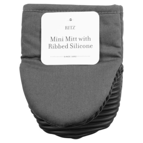 Ritz Graphite Mini Mitt with Ribbed Silicone