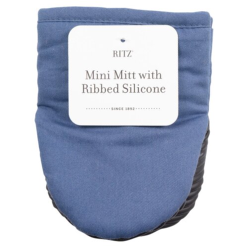 Ritz Federal Blue Mini Mitt with Ribbed Silicone