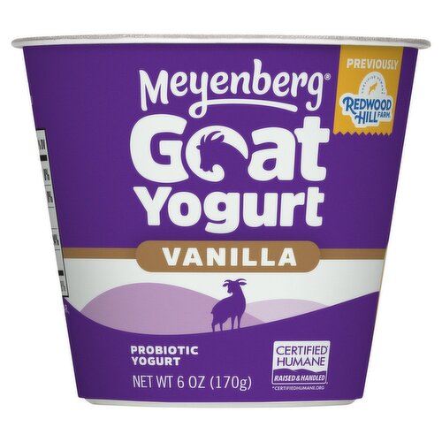 Meyenberg Vanilla Goat Probiotic Yogurt, 6 oz