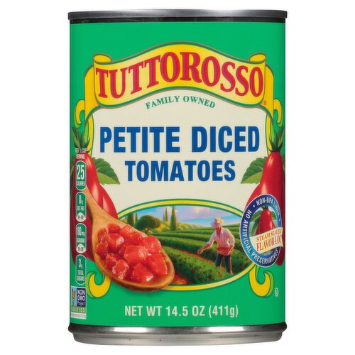 Tuttorosso Petite Diced Tomatoes, 14.5 oz