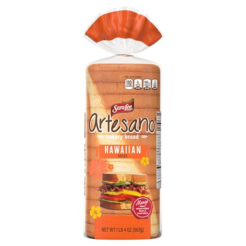 Sara Lee Artesano Hawaiian Bakery Bread, 1 lb 4 oz